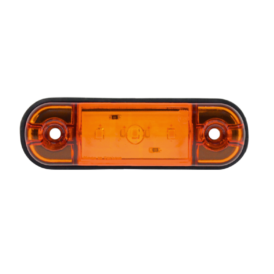 Жълта LED Габаритна светлина / Маркер - 3 диода 12V-24V