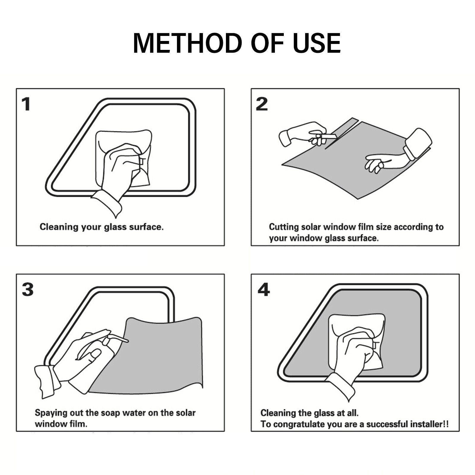 50 СМ X 3 Метра 35% Черно Недраскащо се Професионално Авто Фолио за затъмняване на стъкла прозорци американско