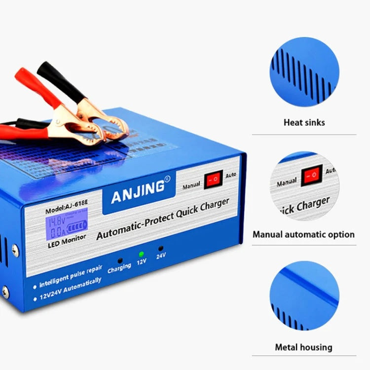 Интелигентно Импулсно зарядно за акумулатор 12V - 24V