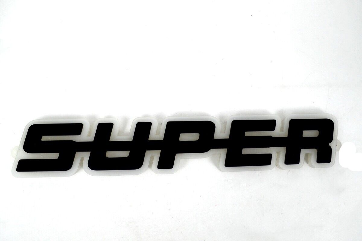 Светодиоден LED ЛЕД Надпис табела SUPER 24V оранжева светлина 40 x 7cm