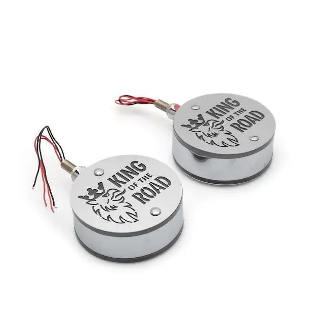 Комплект от 2бр Светодиодни LED Лед Габарити Обеци 24V бяло-червено King