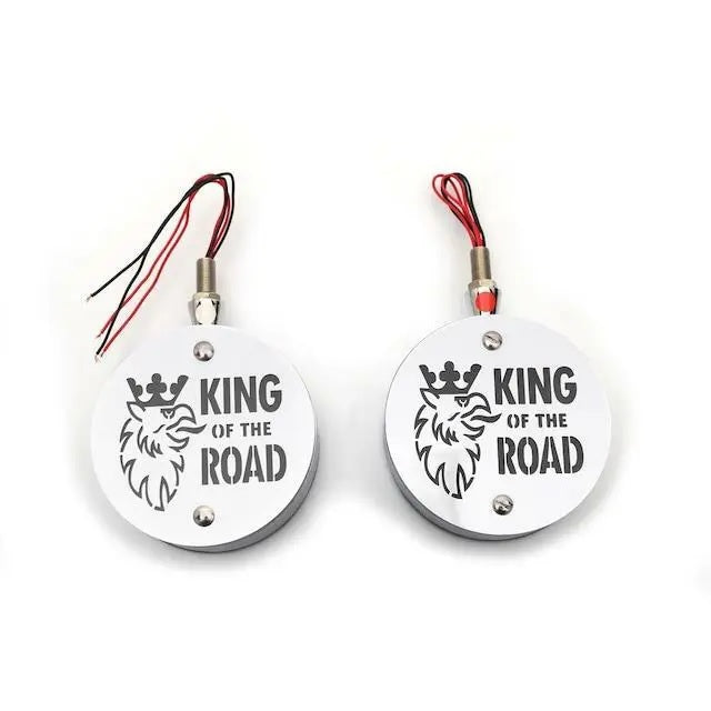 Комплект от 2бр Светодиодни LED Лед Габарити Обеци 24V бяло-червено King