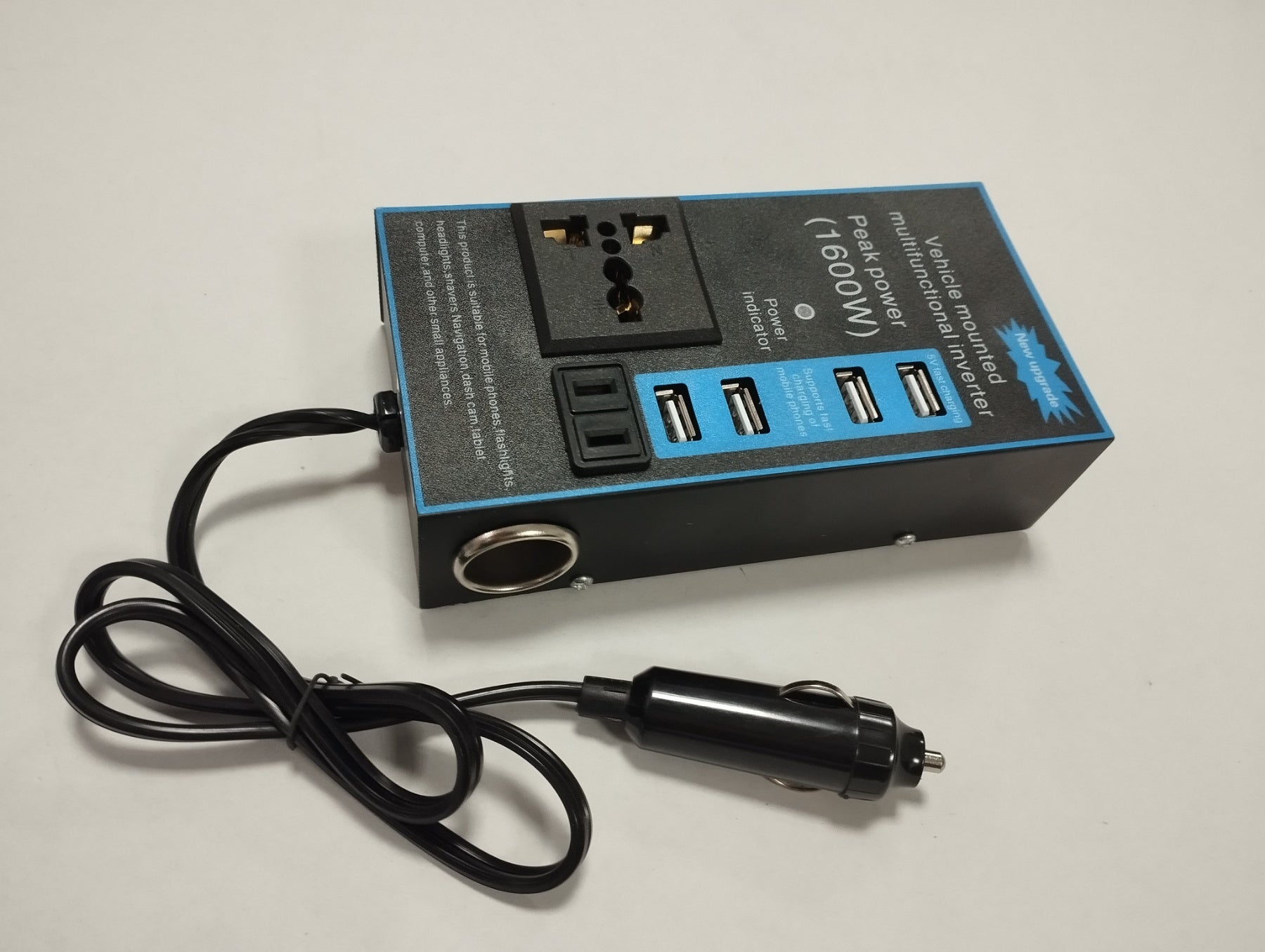 Мултифункционален Инвертор преобразувател на напрежение от 12V на 220V - 1600W
