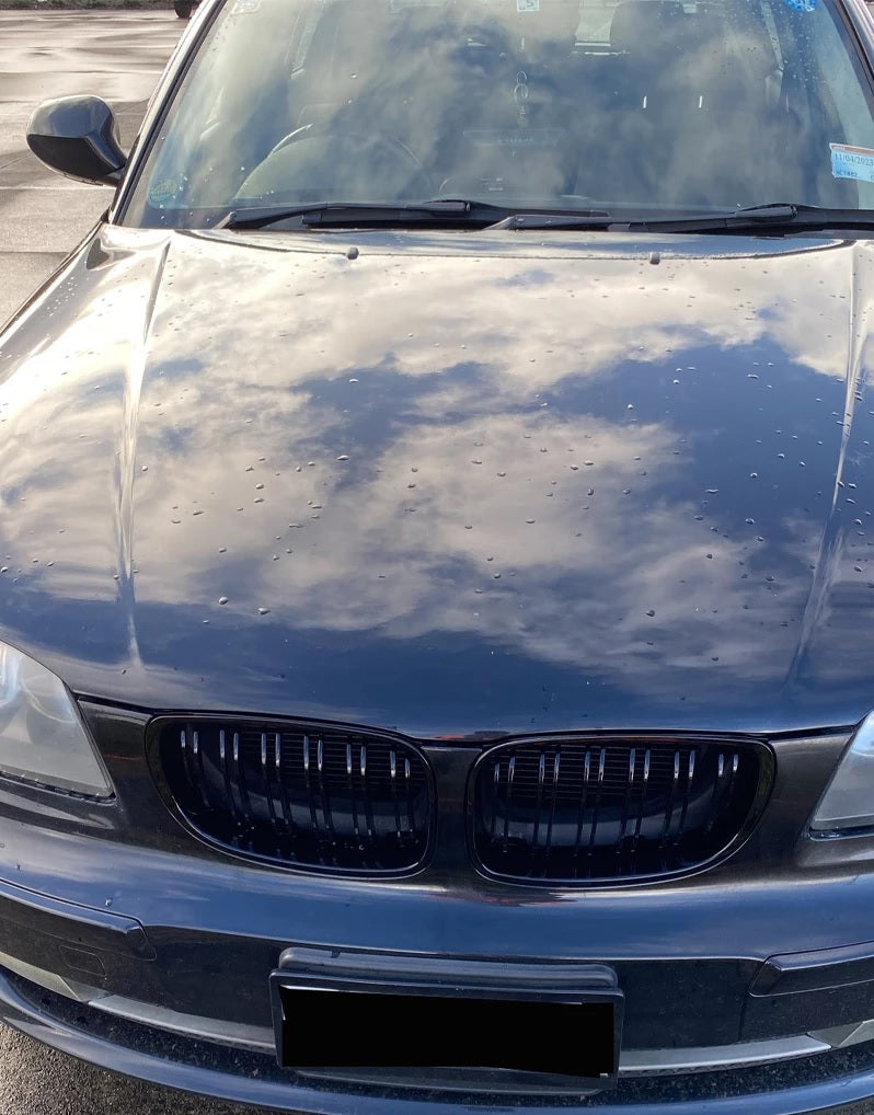 Двойни Бъбреци Решетки За БМВ BMW 1-ва Серия Фейслифт Facelift E81 E82 E87 E88 2008г.-2011г. Черен Гланц Лак