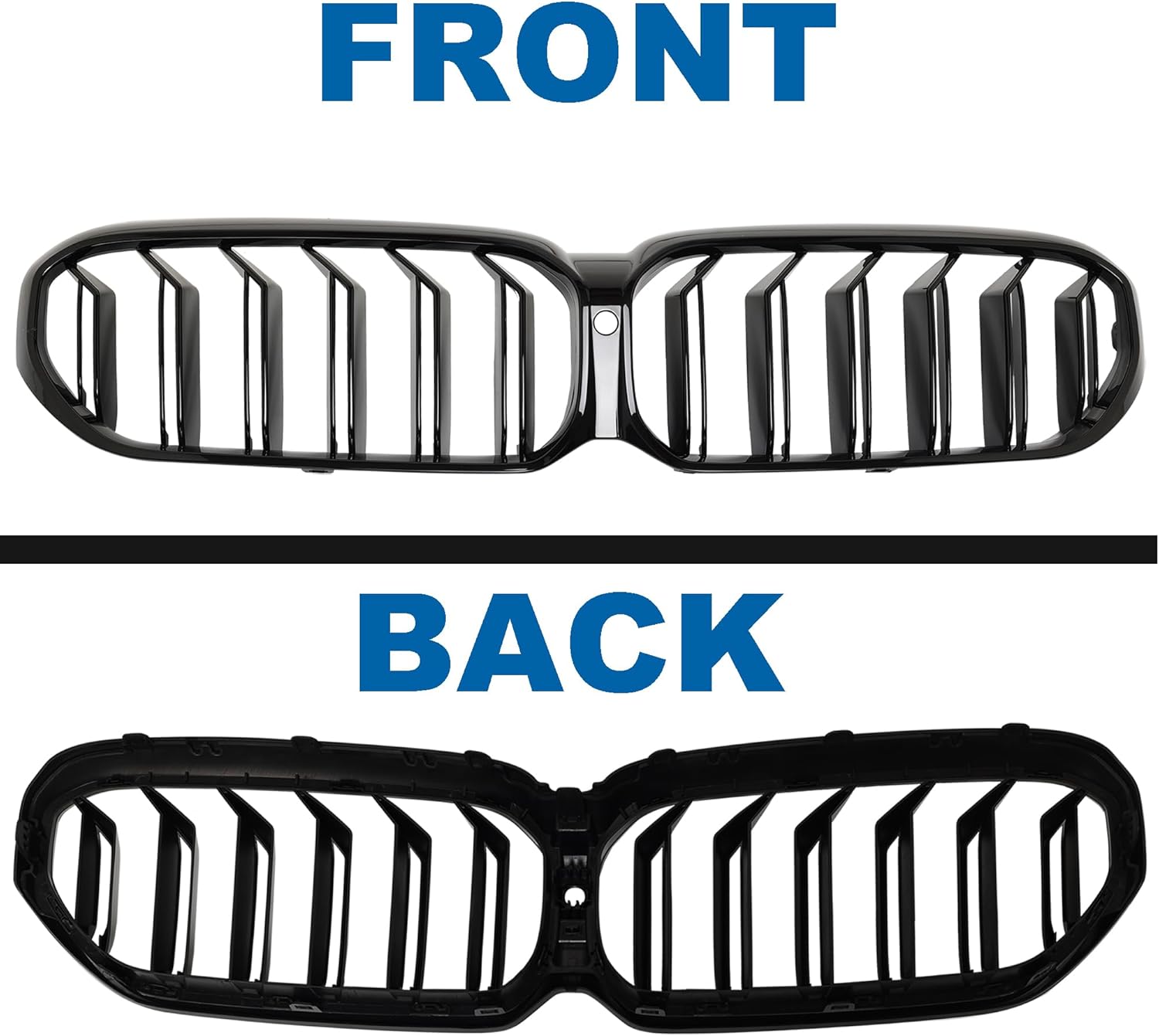 Двойни Бъбреци Решетки За BMW 5 SERIES G30 G31 LCI БМВ 5-та Серия Facelift BMW G30 G31 G38 2020г.-2023г. Черен Гланц Лак