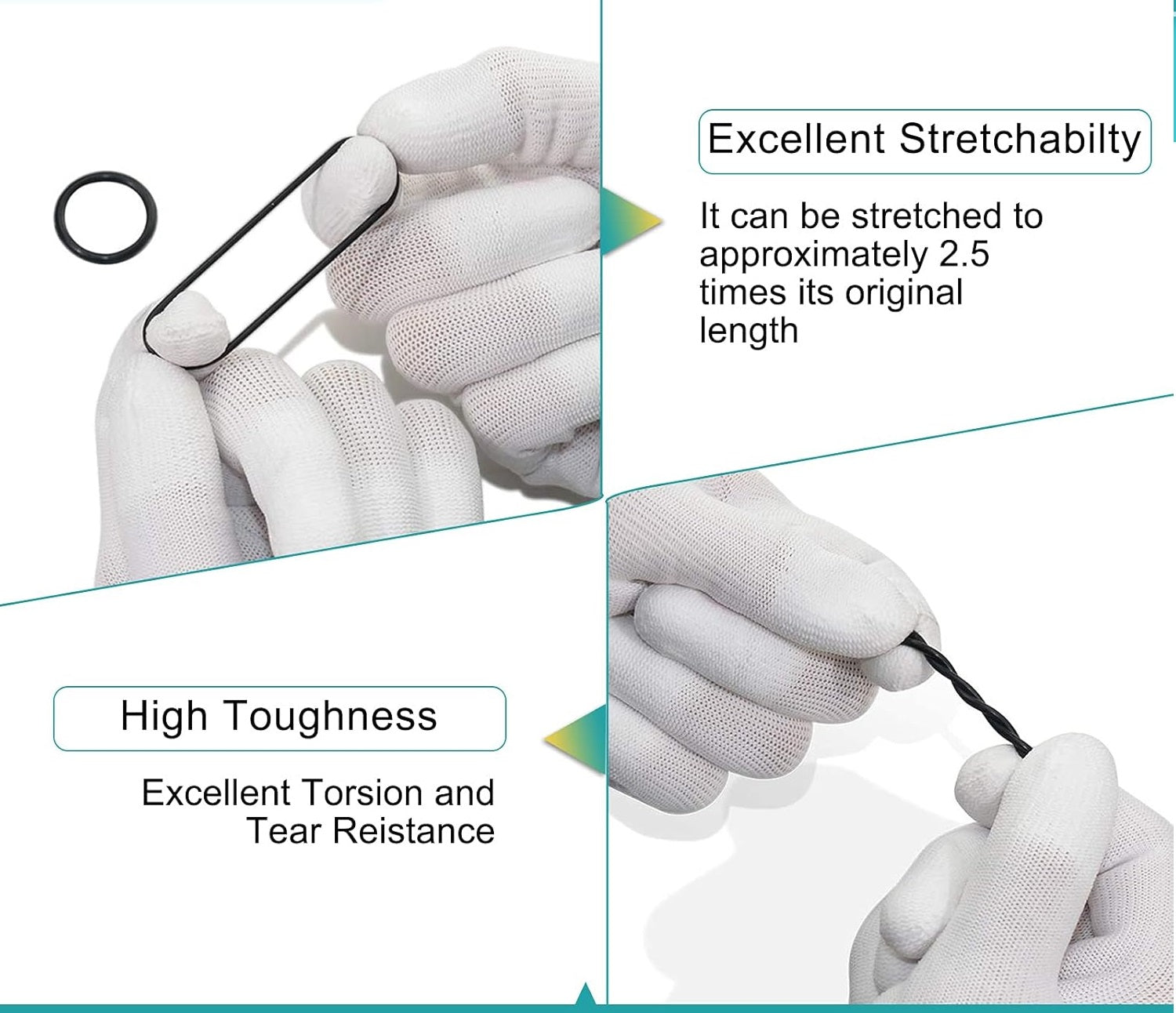 Универсален комплект от 419 бр. гумени О-пръстени