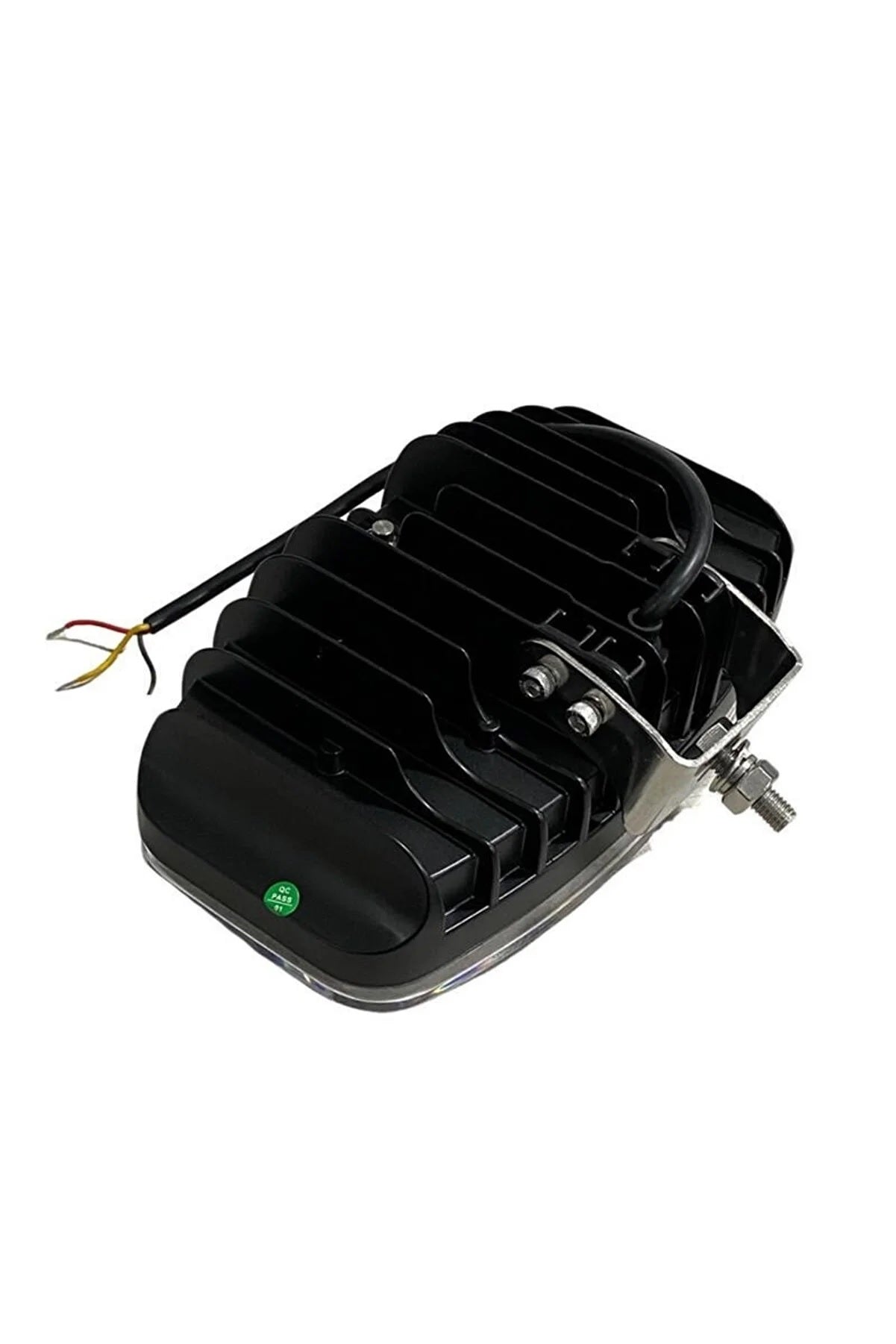 LED ЛЕД диоден фар халоген лампа 12V - 24V 48W бяло-жълто с черно стъкло за АТВ джип камион трактор земеделски и селскостопански машини и др. 245 x 139.4 x 90 mm E-mark E9