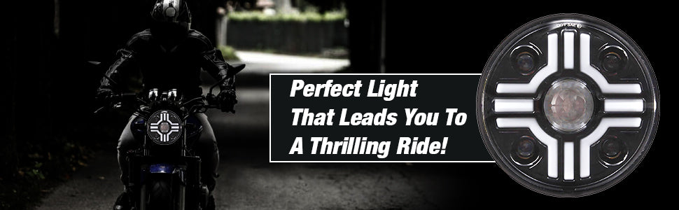 Комплект от 2бр. Универсален 7 инча 18см ЛЕД LED фар лампа халоген 12V-24V къси/дълги с DRL дневни светлини мигач бяло-жълто за АТВ джип мотоциклет камион трактор и др.
