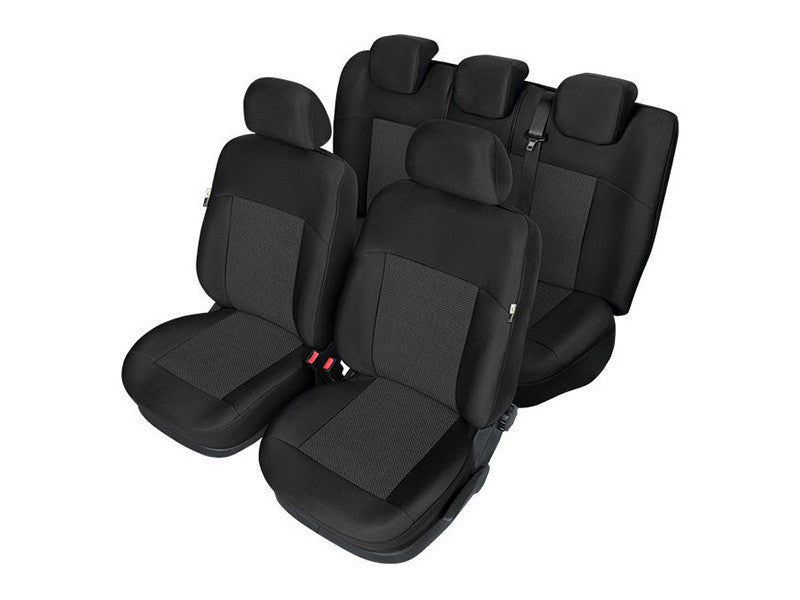 Пълен Комплект Тапицерия Kegel за предни+задни седалки на Ford Focus 2003-2014 Mk2 Mk3 Черна Текстил