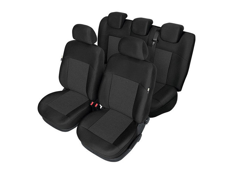 Пълен Комплект Тапицерия Kegel за предни+задни седалки на Audi A4 B8 2007-2015 Черна Текстил