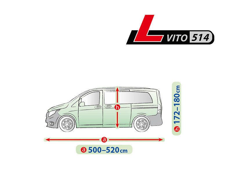Висококачествено Покривало Kegel за VITO серия Mobile L514 520x180cm