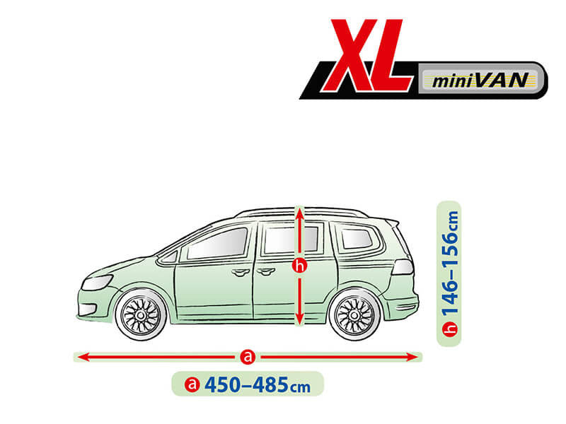 Висококачествено Покривало Kegel за Миниван Mini Van Серия Mobile размер XL 450 - 485см х 146 - 156см