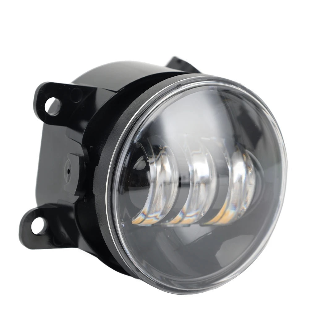 Комплект 2 броя LED фарове за мъгла, халогени за Dacia, Renault, Ford, Citroen, Suzuki, бяла светлина, Ø91 мм, 12V, алуминиев корпус, H8/H11 букса