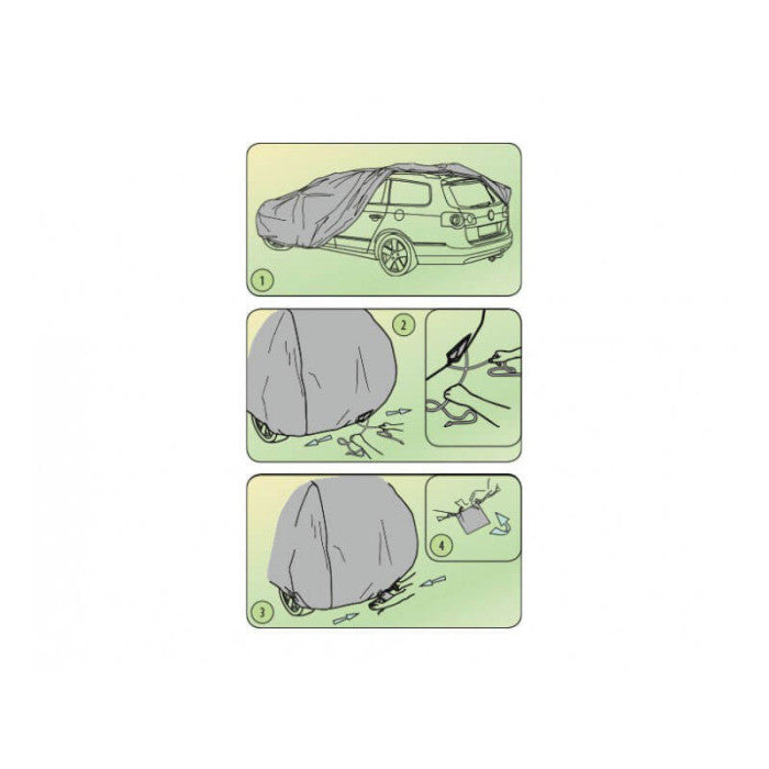 Висококачествено Покривало Kegel серия BASIC GARAGE M2 за Хечбек/Hatchback 380-405 cm