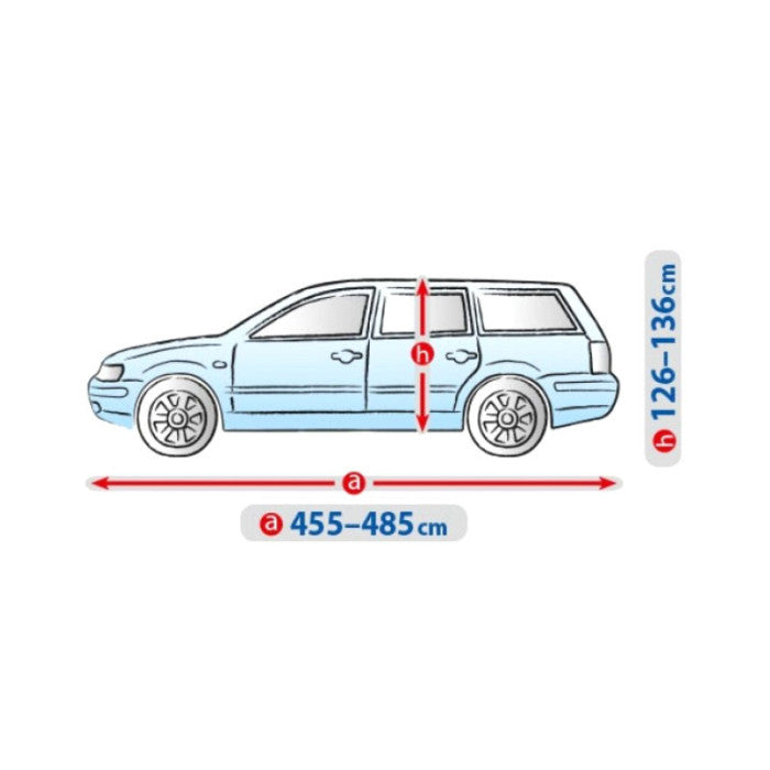 Висококачествено Покривало Kegel серия BASIC GARAGE XL за Комби/Хечбек 455-480 cm