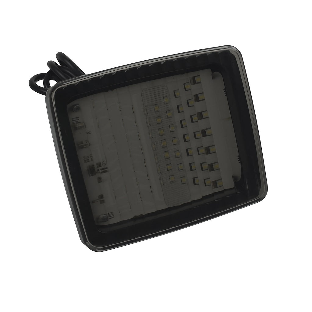 LED оранжев сигнален габарит с 70 диода, 12-24V, опушен