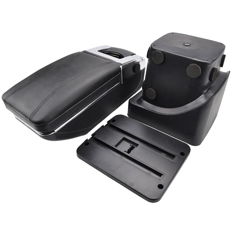 Подлакътник барче за Ford Focus MK2 2005–2011 - Еко кожа – Черен
