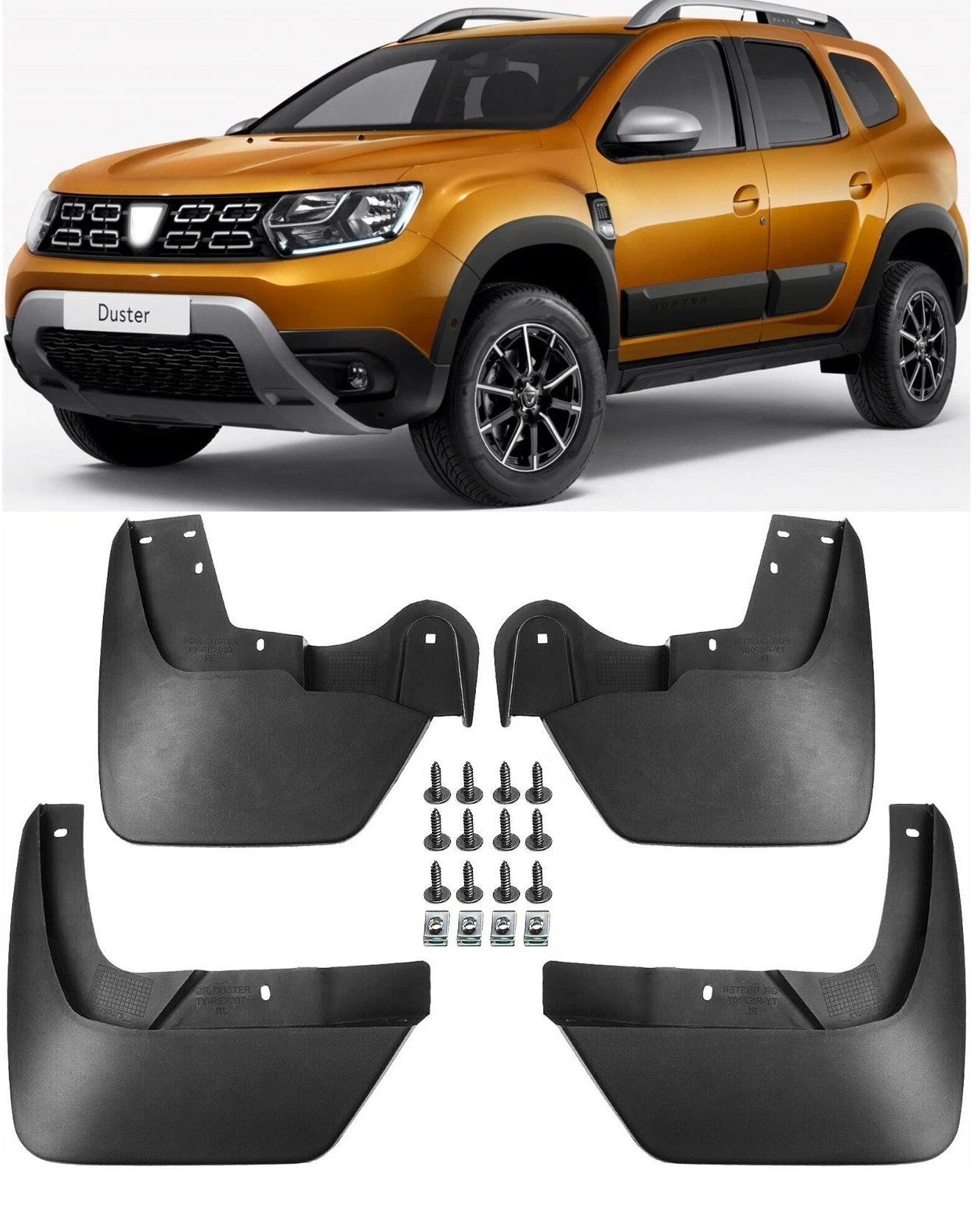 Комплект 4 броя калобрани - предни и задни - за Dacia Duster 2 II 2018+