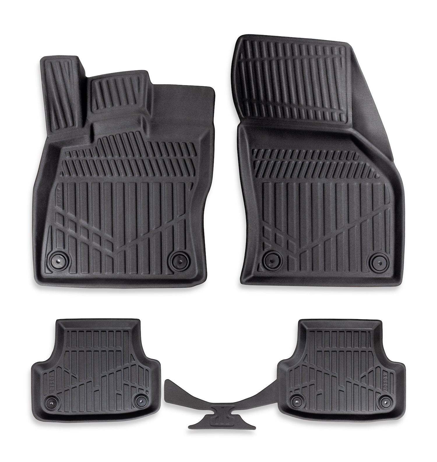 Комплект 4бр. 3D Гумени стелки за купе Erpassan - AUDI A3 (8V facelift) 2017-2020