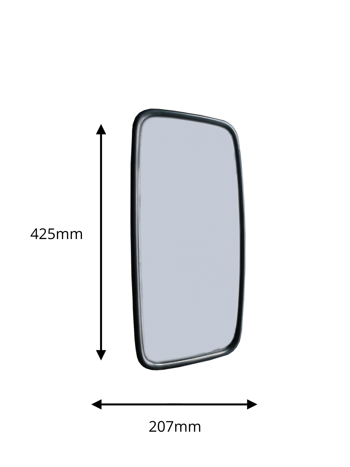 Комплект от 2 бр. универсални огледала за обратно виждане с основа 425 mm x 207 mm за камион автобус строителни и селскостопански машини и др.