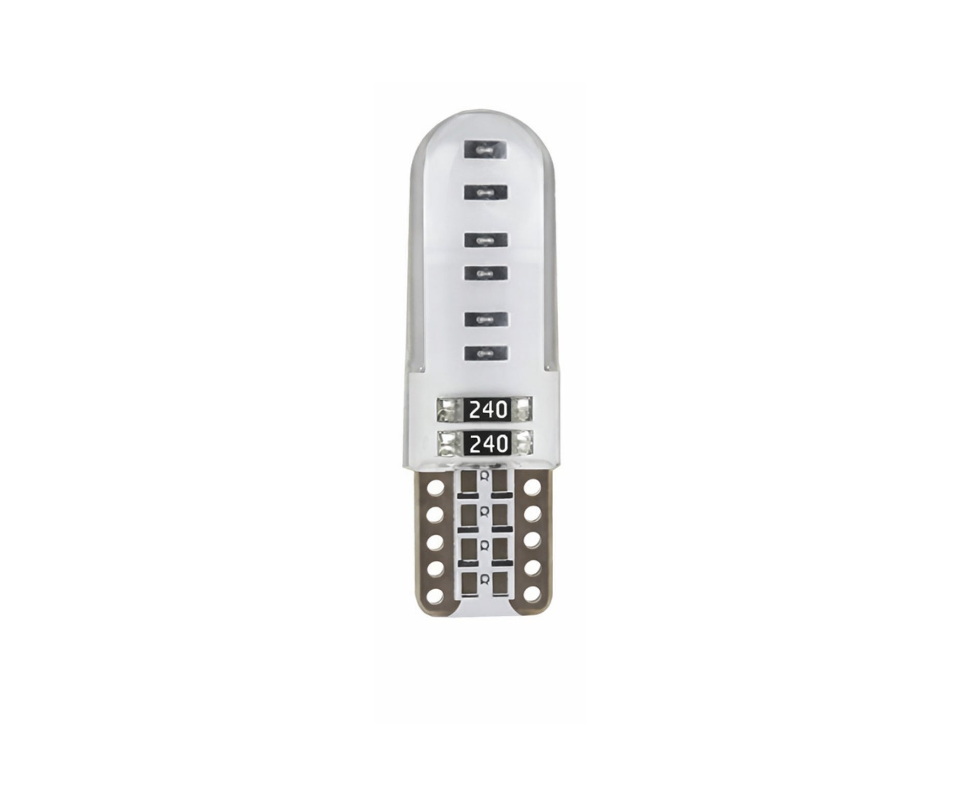 Комплект 2 бр. LED крушки T10 W5W, синя светлина, CANBUS, Silica LED, 12V - блистер