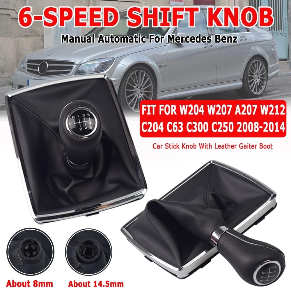 Топка Скоростен Лост с Маншон От Еко Кожа За Mercedes Benz C-class W204 E-class C207 W212 6 Скорости ОЕМ A2042672410