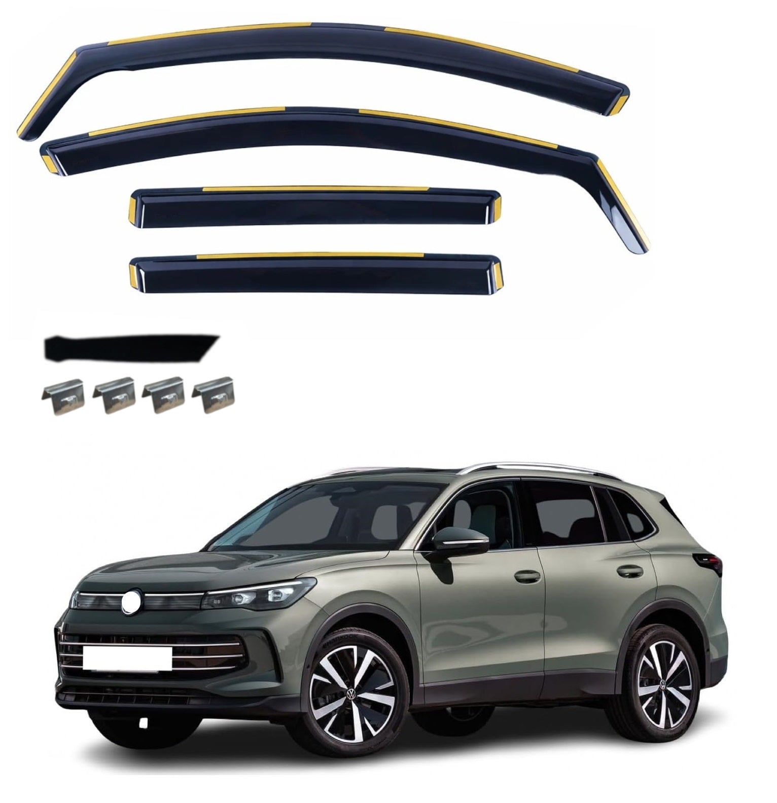 Комплект от 4бр. ветробрани за VW Volkswagen TIGUAN III 2024 - 2026 г.