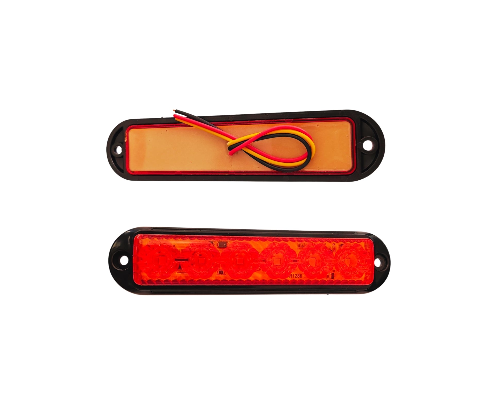 LED аварийна / сигнална лампа (Flash) – Червена 6 Диода 4 режима 12V-24V