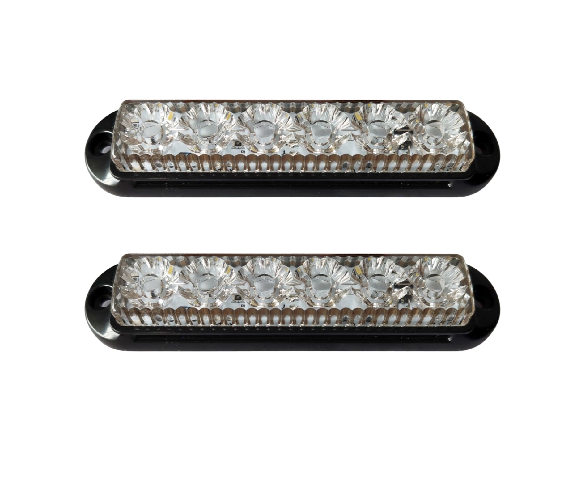 LED аварийна / сигнална лампа (Flash) – Бяла 6 Диода 4 режима 12V-24V