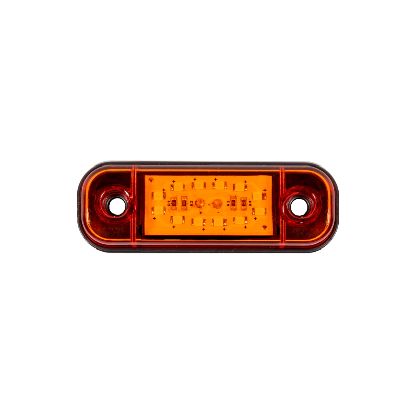 Жълта LED Габаритна светлина / маркер - 12 диода 12V-24V