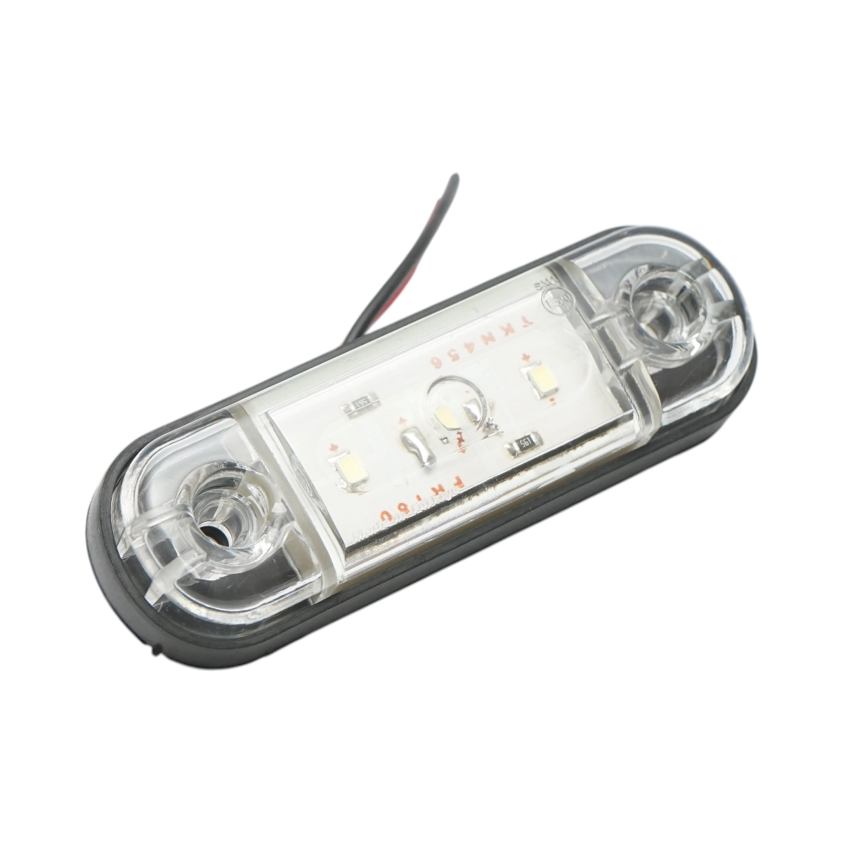 Бяла LED Габаритна светлина / Маркер - 3 диода 12V-24V