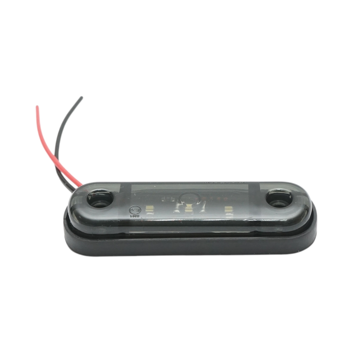 Бяла LED Габаритна светлина / Маркер - Опушен 3 диода 12V-24V