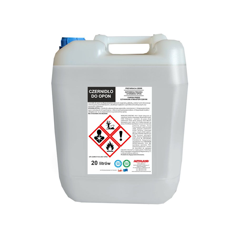 ЧЕРНА ПРЕПАРАТ ЗА ПОЛИРАНЕ И БЛЯСЪК НА ГУМИ 20Л