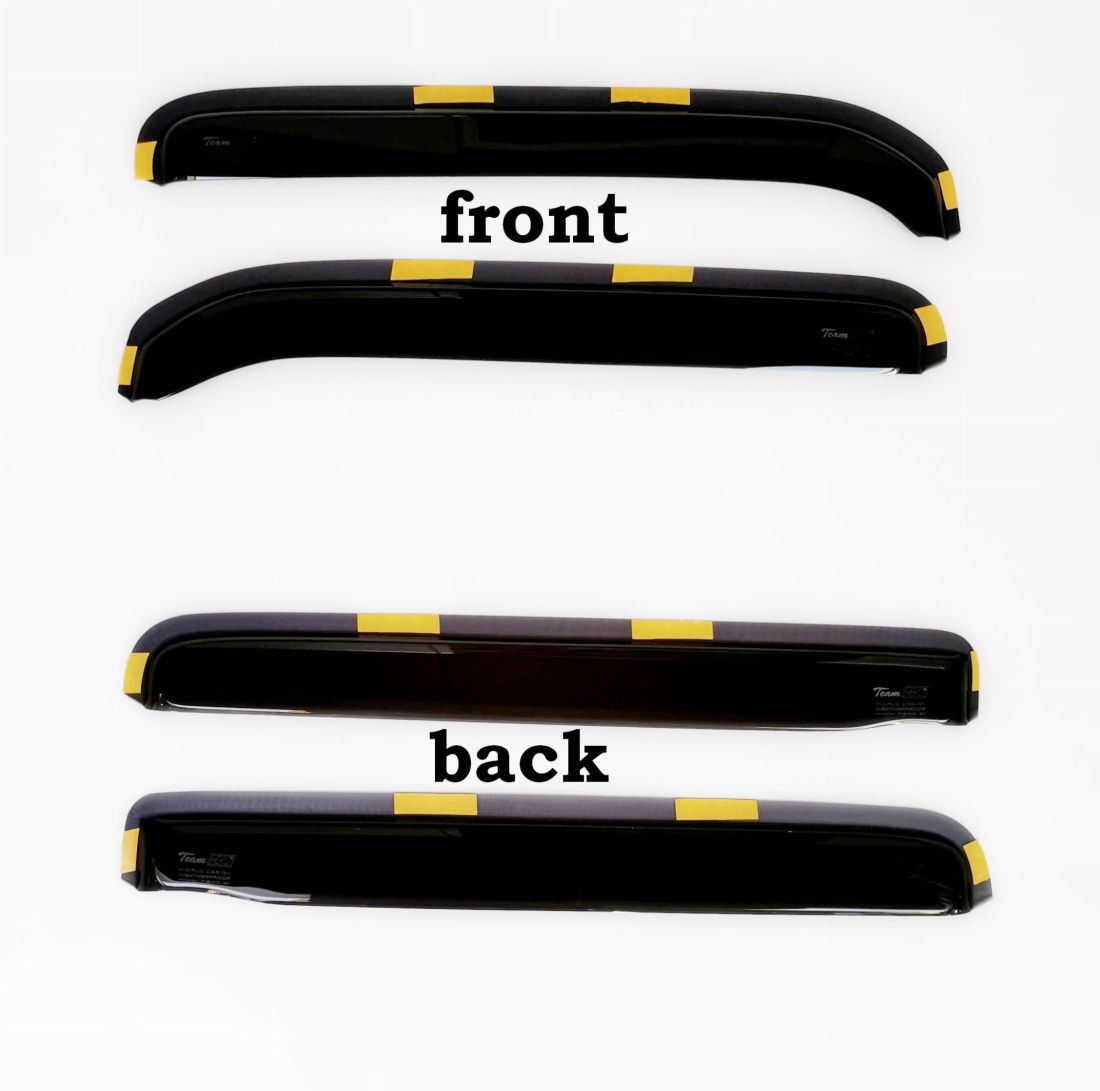 ВЕТРОБРАНИ ЗА VW GOLF 2 (1983-1987) (С МАЛКОТО ПРОЗОРЧЕ) 4 ВРАТИ - САМО ЗА ГОРНАТА ЧАСТ 4БР. ПРЕДНИ И ЗАДНИ