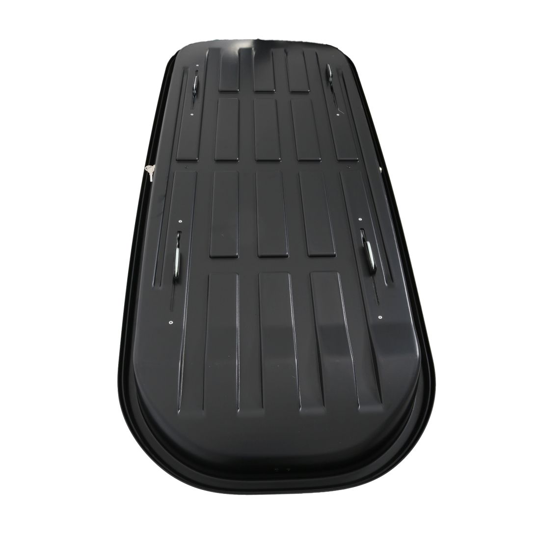 АВТОБОКС JUNIOR ALTRO 185X80X41CM С 70 MM КРЕПЕЖИ, С ДВУСТРАННО ОТВАРЯНЕ С КЛЮЧ, 460 ЛИТРА - ТЪМНОСИВ ГЛАНЦ