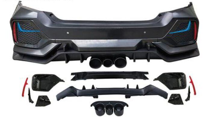 ЗАДНА БРОНЯ ЗА HONDA CIVIC (2016-2021) - TYPE-R ДИЗАЙН