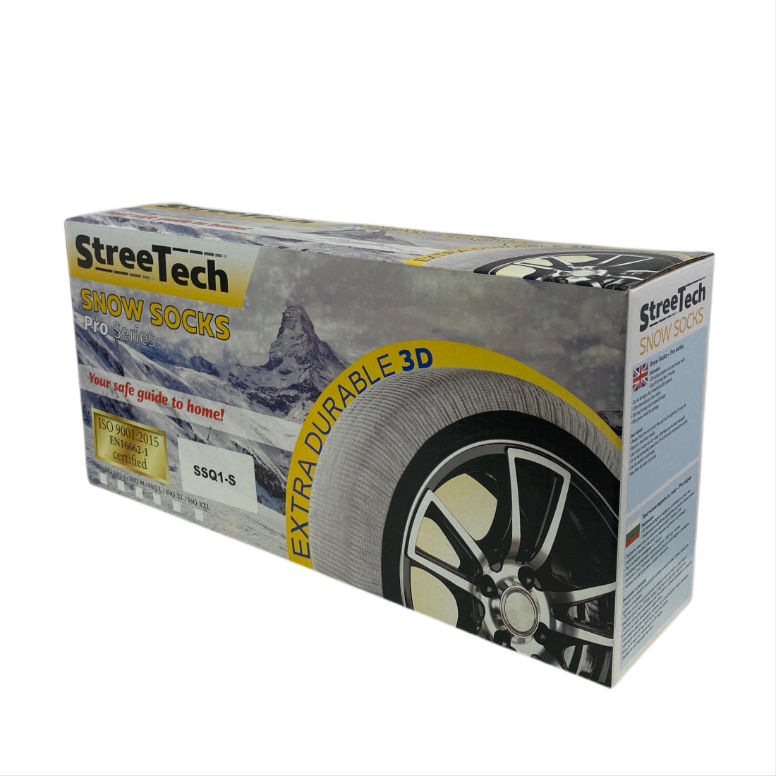 Текстилни вериги за сняг Streetech Pro Series - бял цвят - размер M - 2бр.