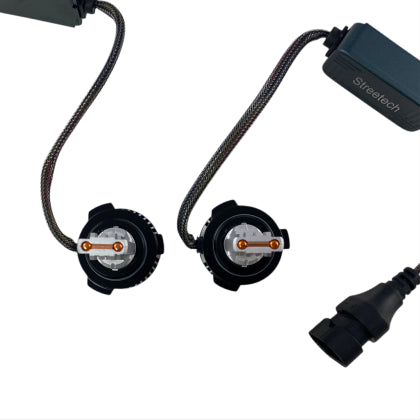 ЛЕД КРУШКИ - LED СИСТЕМА 9006 / HB4 STREETECH МОДЕЛ STN2 ЗА ФАРОВЕ - 150 000 ЛУКСА, 45W - CANBUS 6000K - 1500% ПОВЕЧЕ СВЕТЛИНА