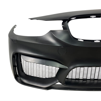 Предна Броня за BMW F30 (2011+) - M3 с лип спойлер - без отвори за парктроник