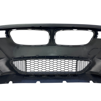 ПРЕДНА БРОНЯ ЗА BMW F30 (2012-2018) - M-TECH ДИЗАЙН С ОТВОРИ ЗА ХАЛОГЕНИ, БЕЗ ПАРКТРОНИК