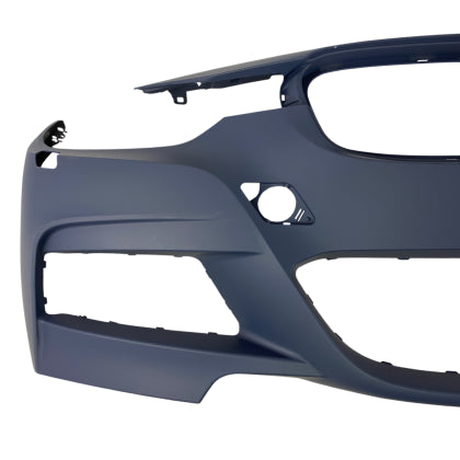 ПРЕДНА БРОНЯ ЗА BMW F30 (2012-2018) - M-TECH ДИЗАЙН С ОТВОРИ ЗА ХАЛОГЕНИ, БЕЗ ПАРКТРОНИК