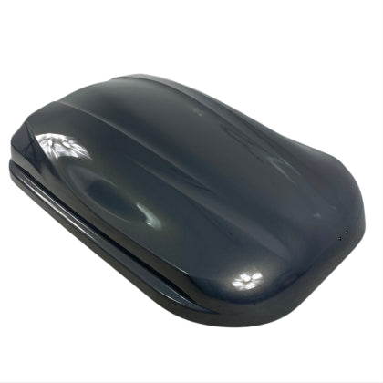 АВТОБОКС JUNIOR ALTRO 140X90X38CM С 70 MM КРЕПЕЖИ, С ЕДНОСТРАННО ОТВАРЯНЕ С КЛЮЧ, 370 ЛИТРА - СИВ АНТРАЦИД ГЛАНЦ