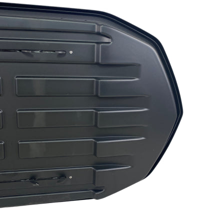 АВТОБОКС JUNIOR STRIKE 199X84X35CM С 85 MM КРЕПЕЖИ,С ДВУСТРАННО ОТВАРЯНЕ С КЛЮЧ, 440 ЛИТРА - ЧЕРЕН ГЛАНЦ