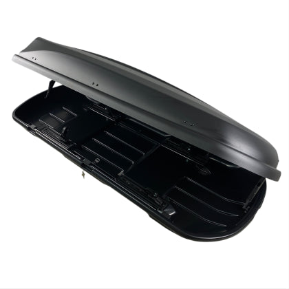 АВТОБОКС JUNIOR XTREME 2 195X78X39CM С 85 MM КРЕПЕЖИ,С ДВУСТРАННО ОТВАРЯНЕ С КЛЮЧ, 450 ЛИТРА - ЧЕРЕН