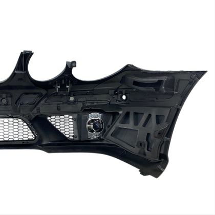 ПРЕДНА БРОНЯ ЗА MERCEDES W211 E-CLASS (2006-2009) - AMG С ОТВОРИ ЗА ПАРКТРОНИК, С ХАЛОГЕНИ ГРУНДИРАНА