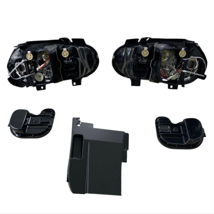 Кристални фарове GOLF IV R32 - хром