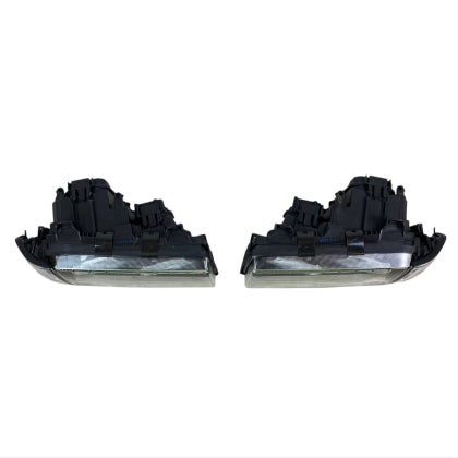 Кристални фарове за BMW E36 Angel Eyes (1991-2000) 4d sedan - черни