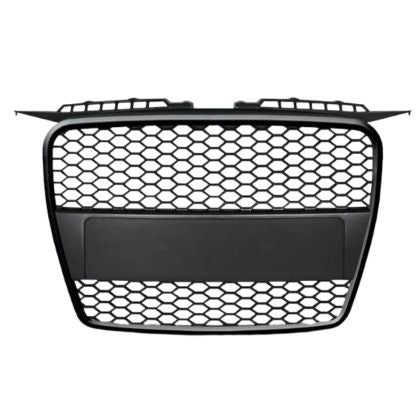 Решетка с поставка за емблема за Audi A3 (2003-2008) - RS-Look Черна