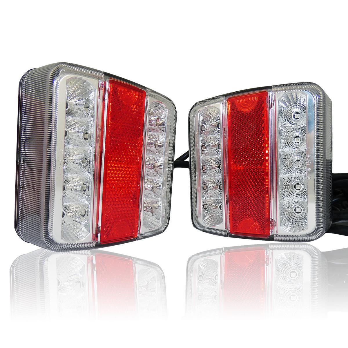 12V LED стопове пет функции за ремаркета и колесари с магнит кабел