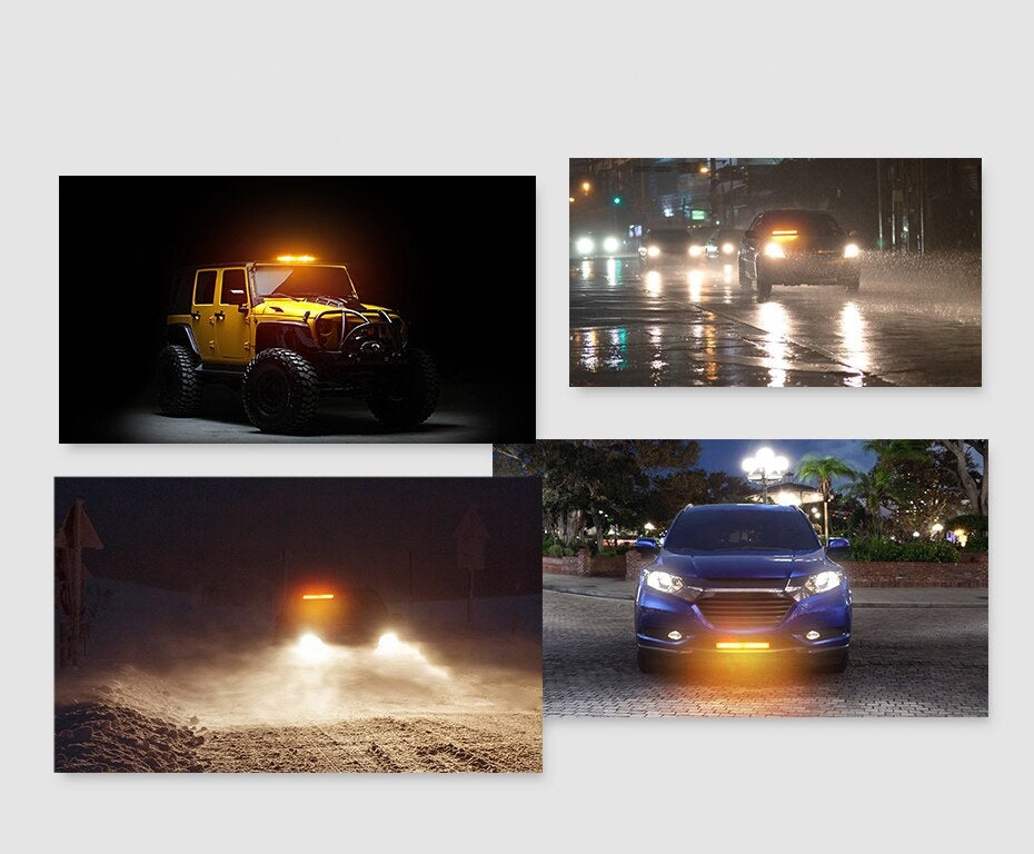 30 Cm Сигнална Аварийна Блиц Маяк Led Бар Лампа Пътна Помощ Платформа